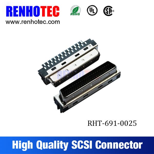 14P 26P 36P 50P 68P 100P SCSI DB Type Plug Connector